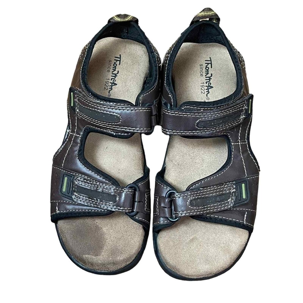 Thom McAn Daniel MemoTech Beach Activewear Sandals Men's‎ 9 Dark Brown & Black